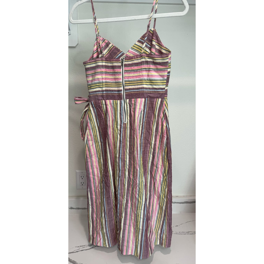 Express 100% Cotton Dress with Cutout Size 2 Multicolor - Picture 3 of 10